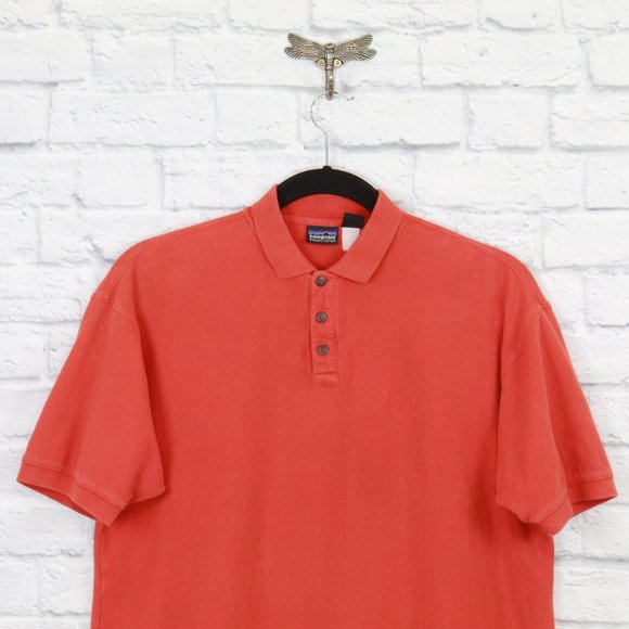 PATAGONIA Classic 1/4 Button Down Polo Shirt Sz L - Picture 2 of 8